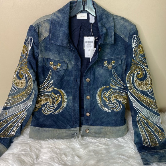 chicos embroidered jacket